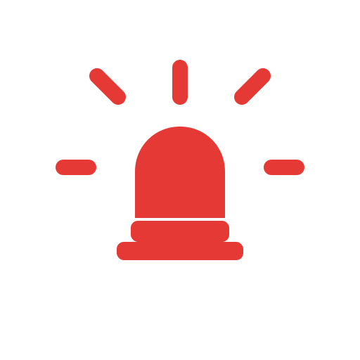 Emergency siren icon